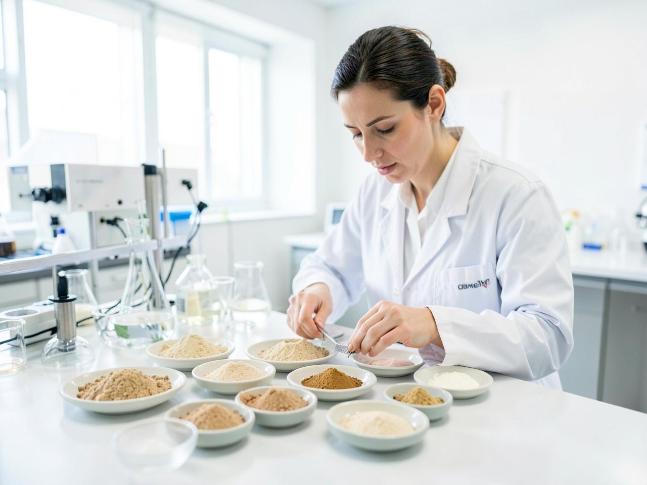 Potravinářská laboratoř se vzorky